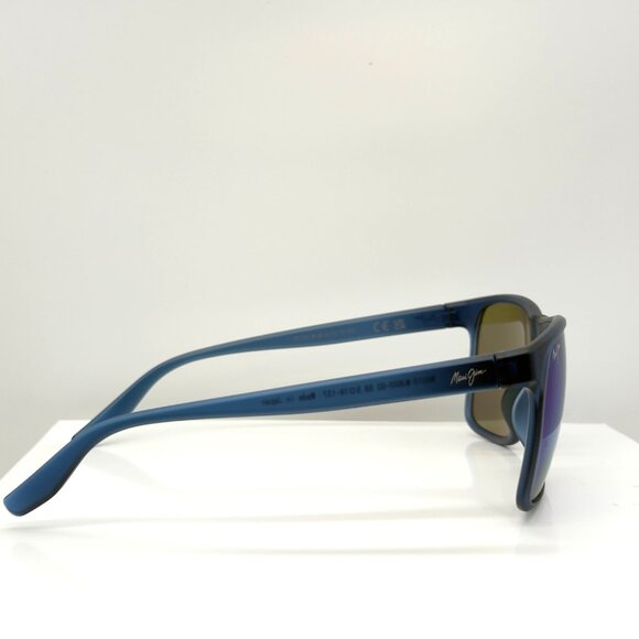 Maui Jim Pailolo MJ603-03 Matte Navy Blue Hawaii Polarized Sunglasses 58mm Case - Picture 4 of 8